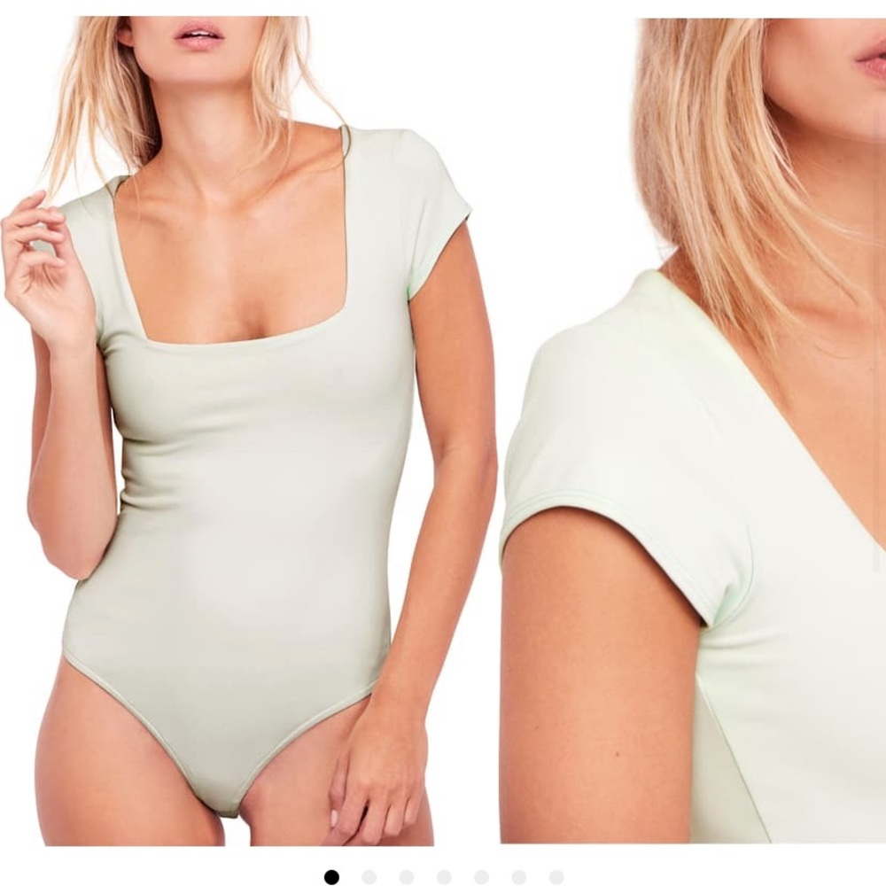 Free People Square Eyes Bodysuit